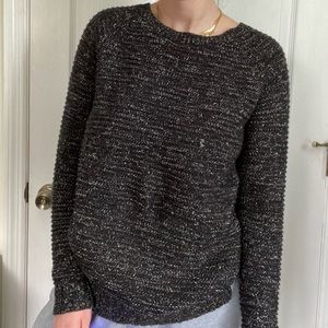 black sweater